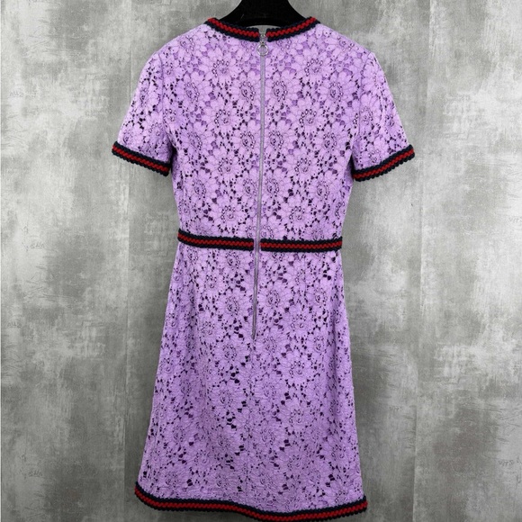 🚩steal authentic Gucci Lavender Lace Mini Dress - Picture 3 of 5
